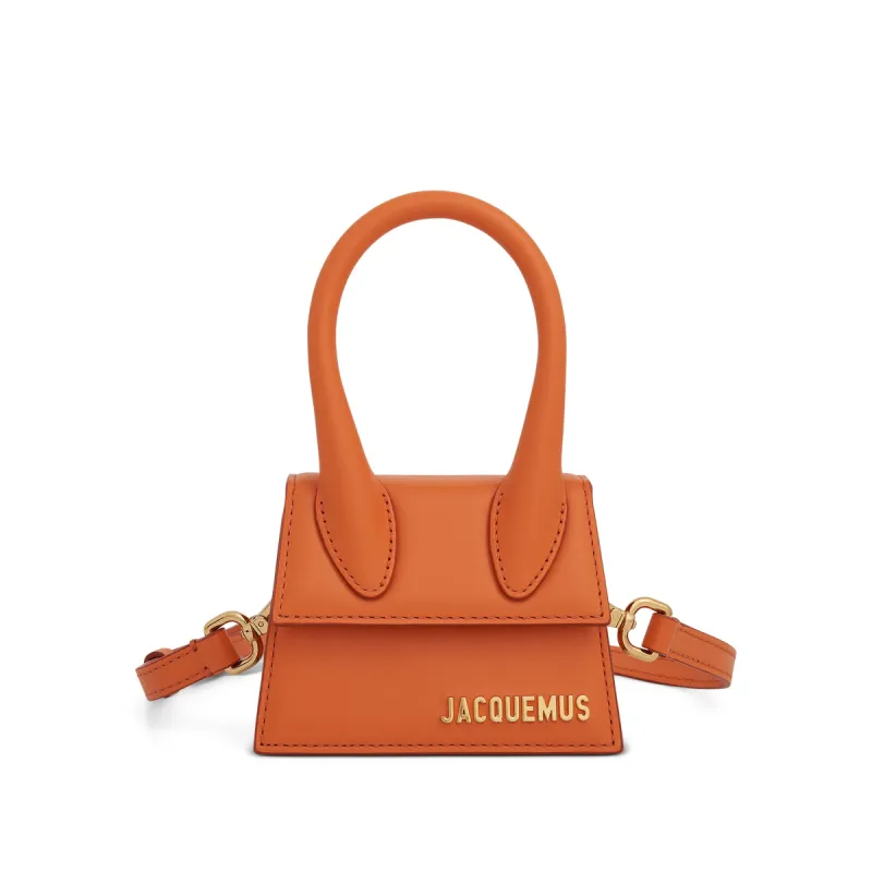 Le Chiquito Mini Leather Bag in Orange sold by MARAIS