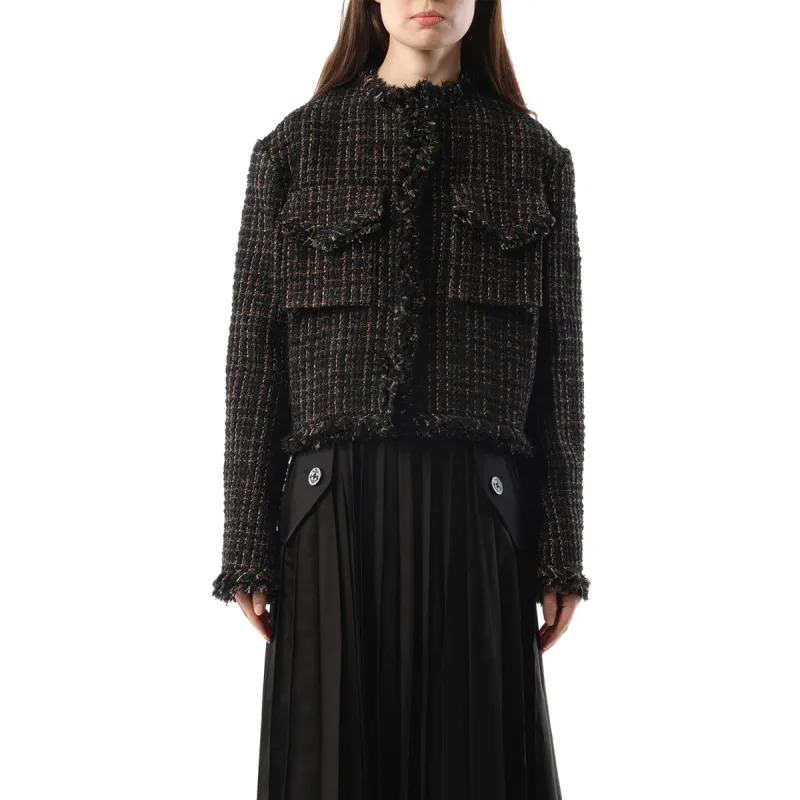 Tweed Jacket in Black/Brown sold by MARAIS