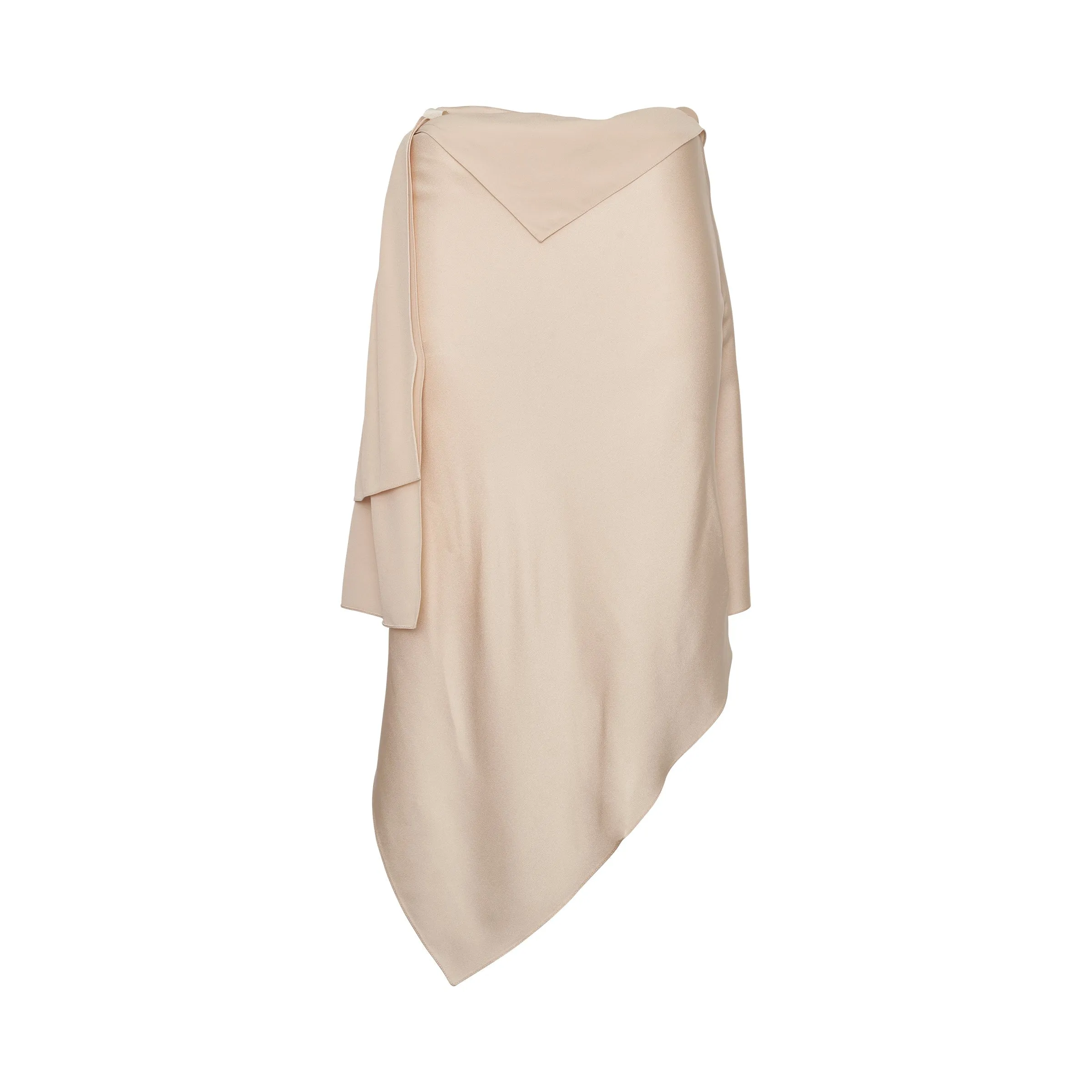 Asymmetrical Skirt in Cream sold by MARAIS
