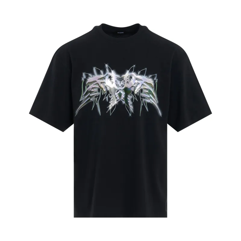 3D Western Print T-Shirt in Black sold by MARAIS
