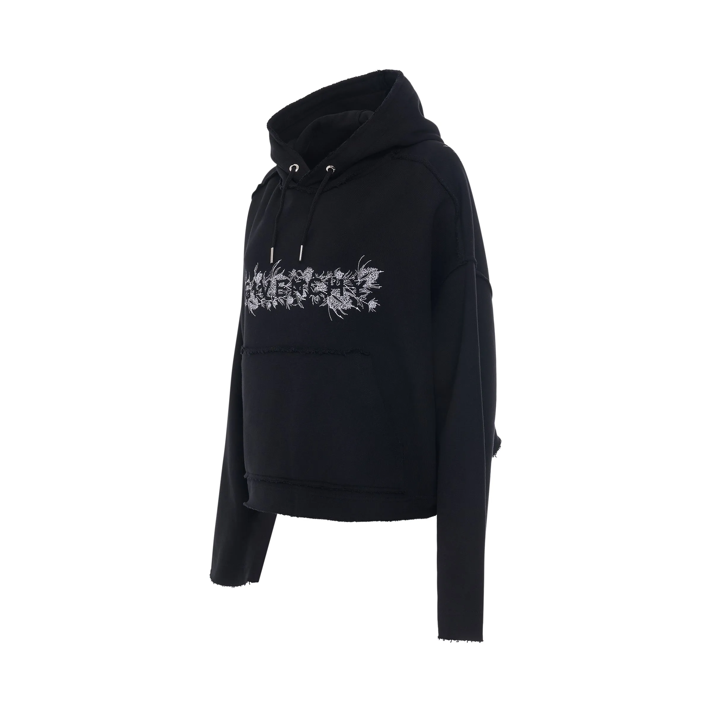 4G Logo Thistle Embroidered Hoodie in Black sold by MARAIS product image thumbnail 2