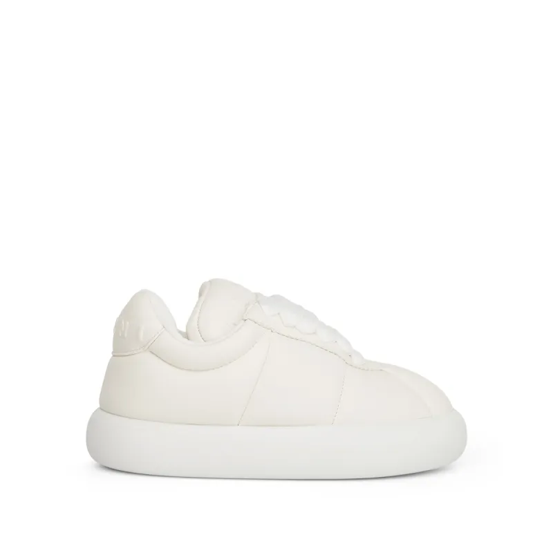 Marni Padded Lace-Up Sneaker in White sold by MARAIS