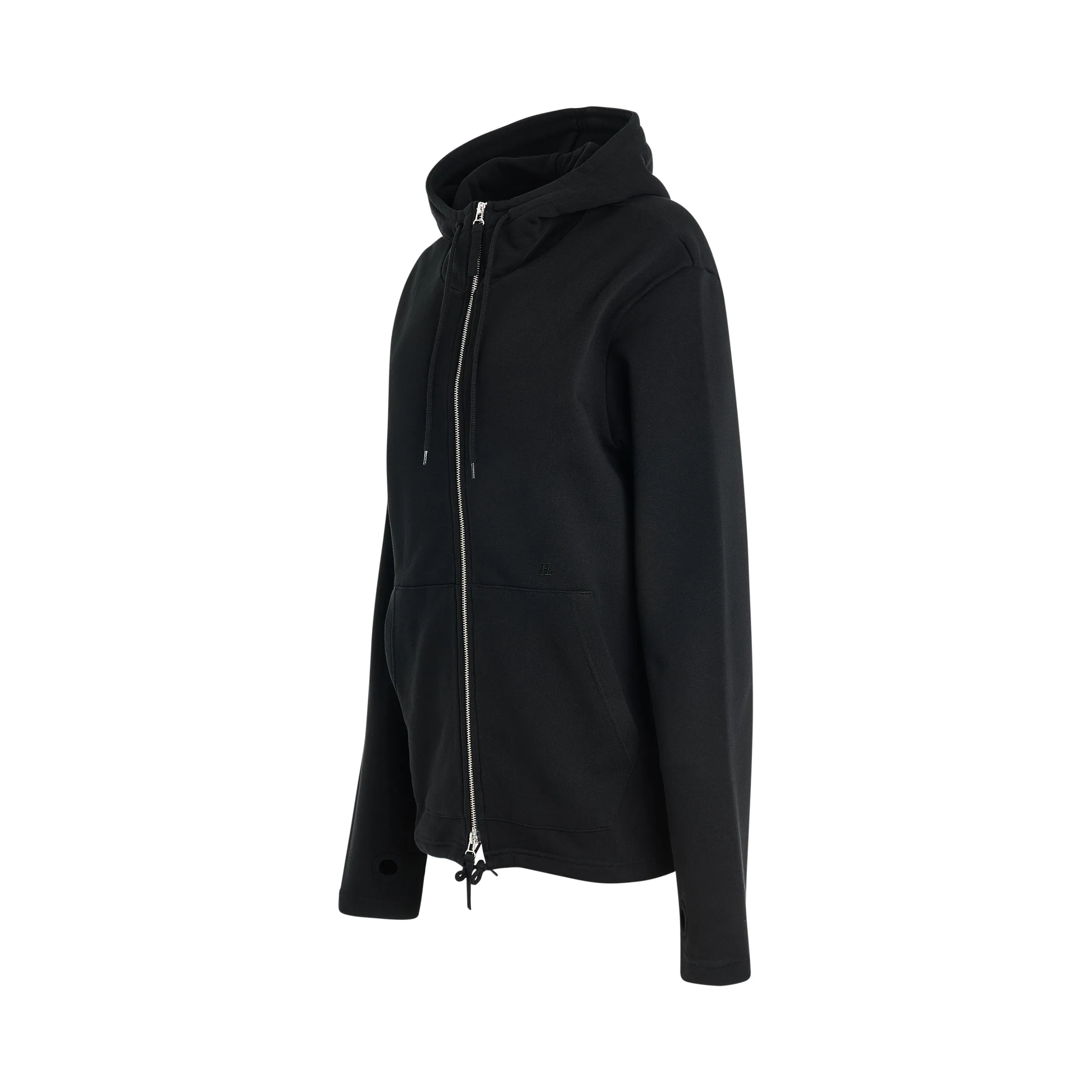 Women Zip Hoodie in Black sold by MARAIS product image thumbnail 2