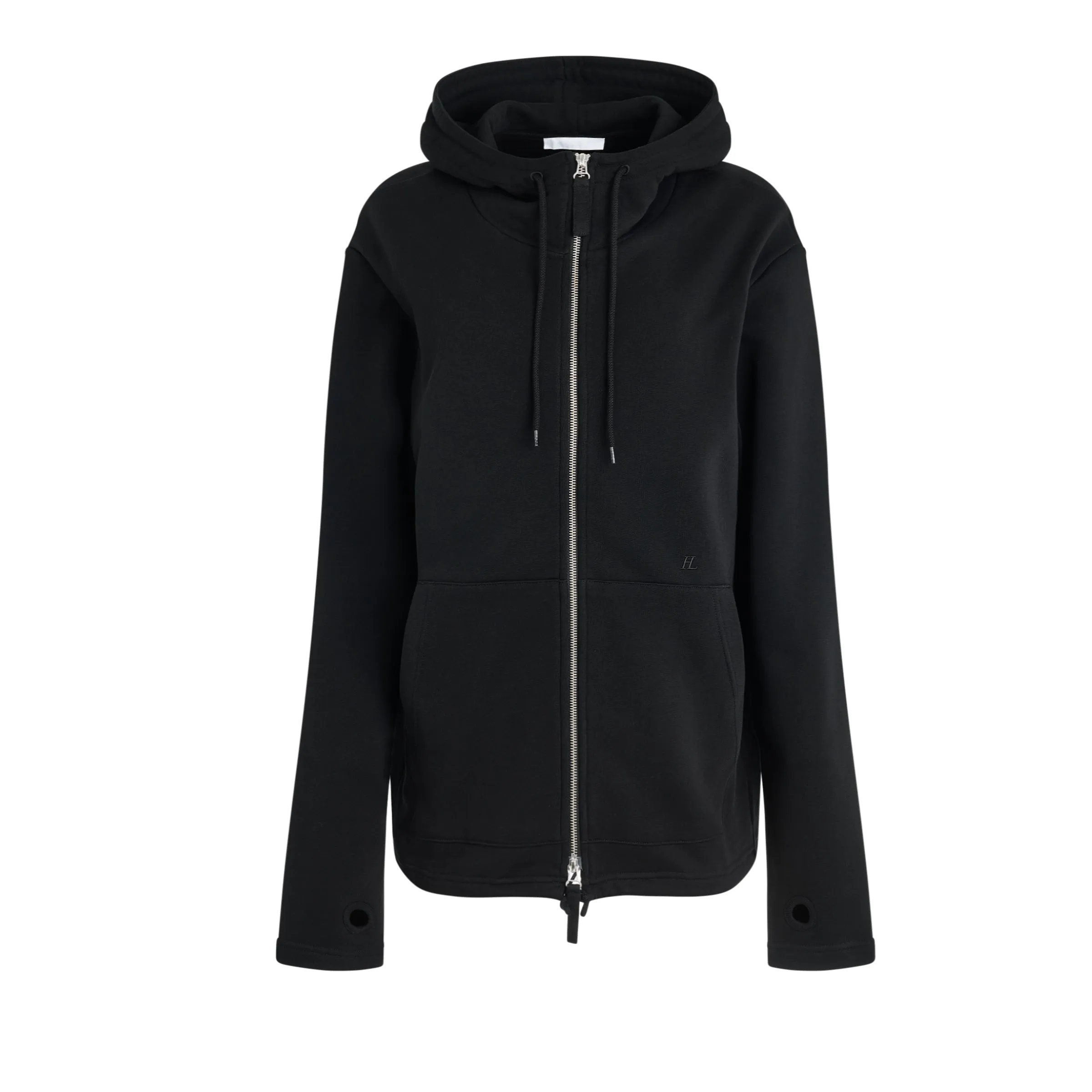 Women Zip Hoodie in Black sold by MARAIS