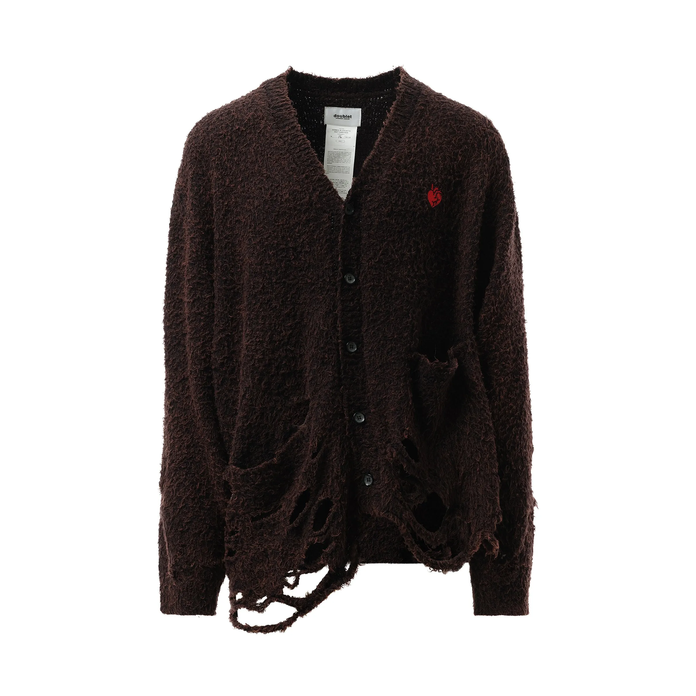Zombie Silhouette Knit Cardigan in Black | Parallel