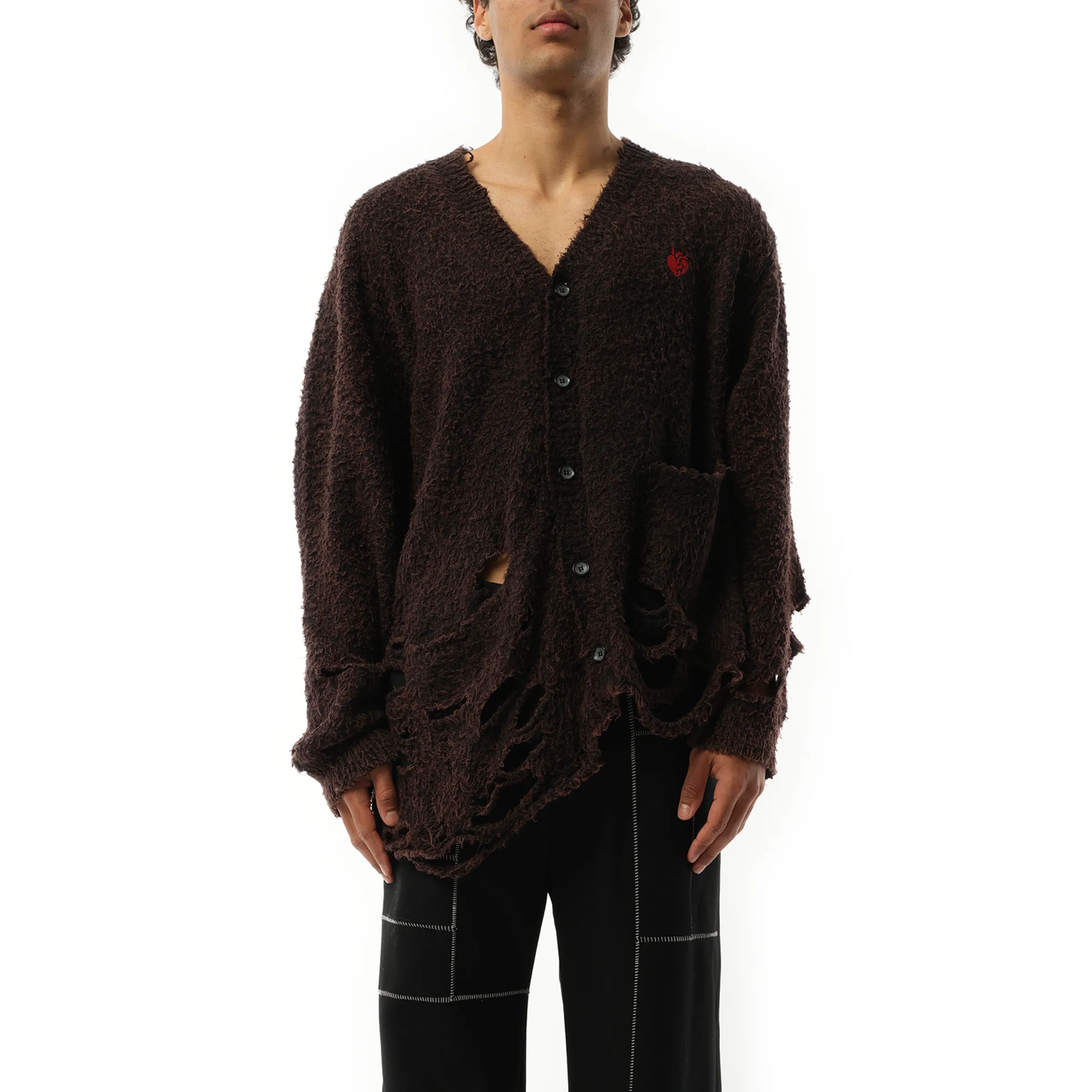 Zombie Silhouette Knit Cardigan in Black | Parallel