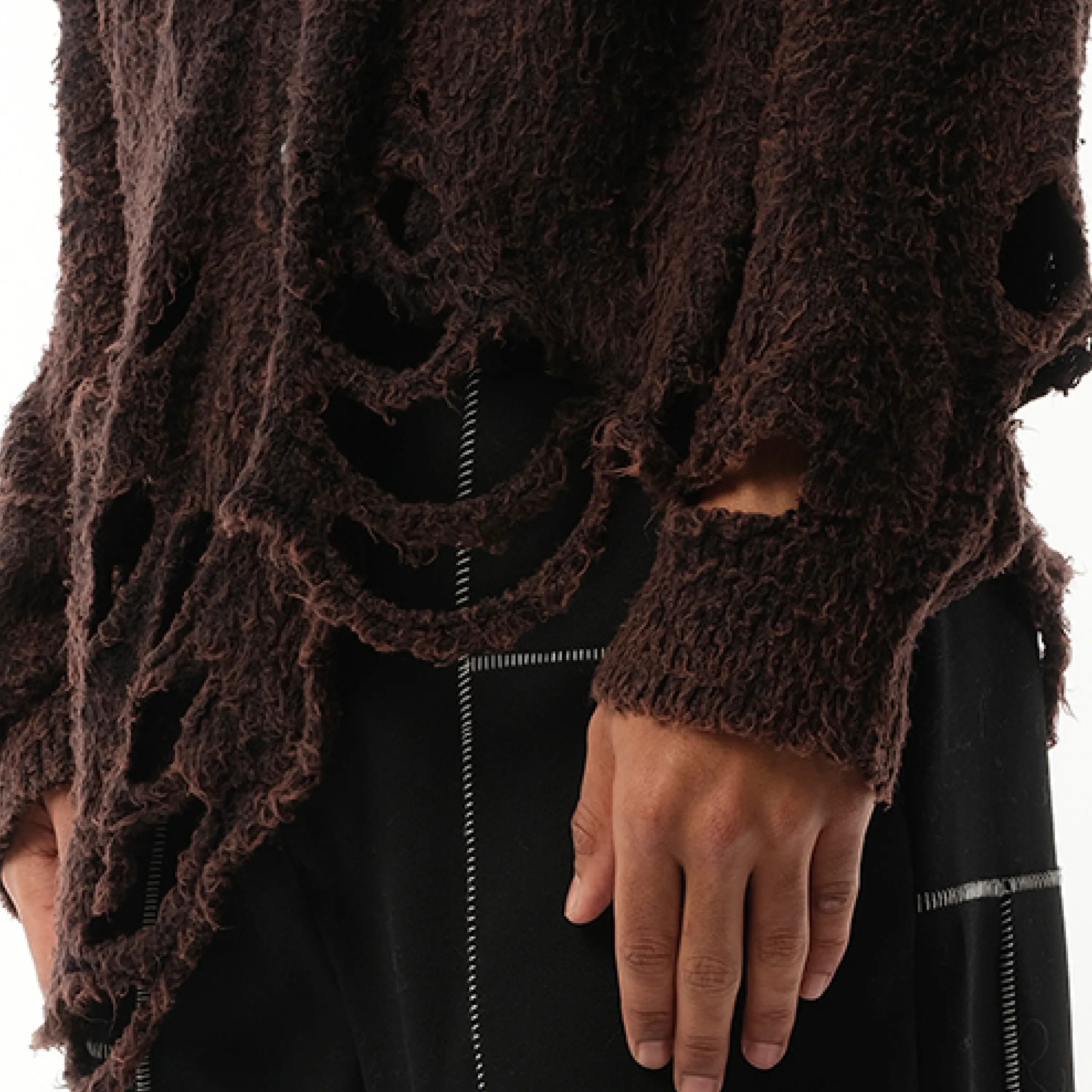 Zombie Silhouette Knit Cardigan in Black | Parallel