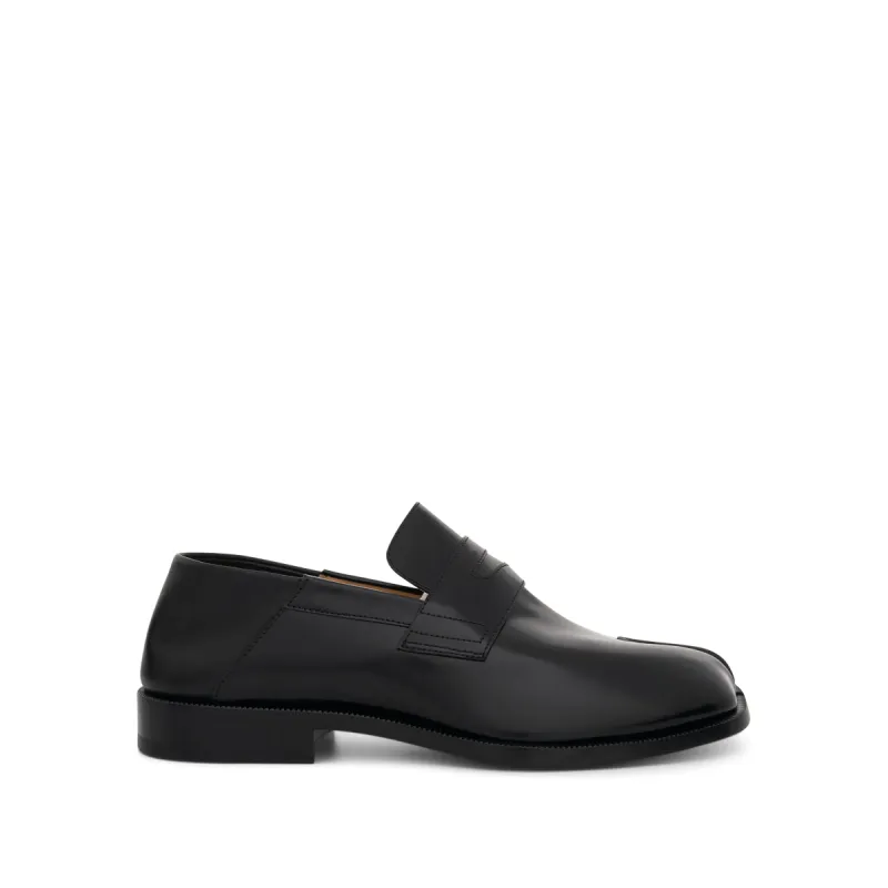Tabi Leather Loafers in Black sold by MARAIS
