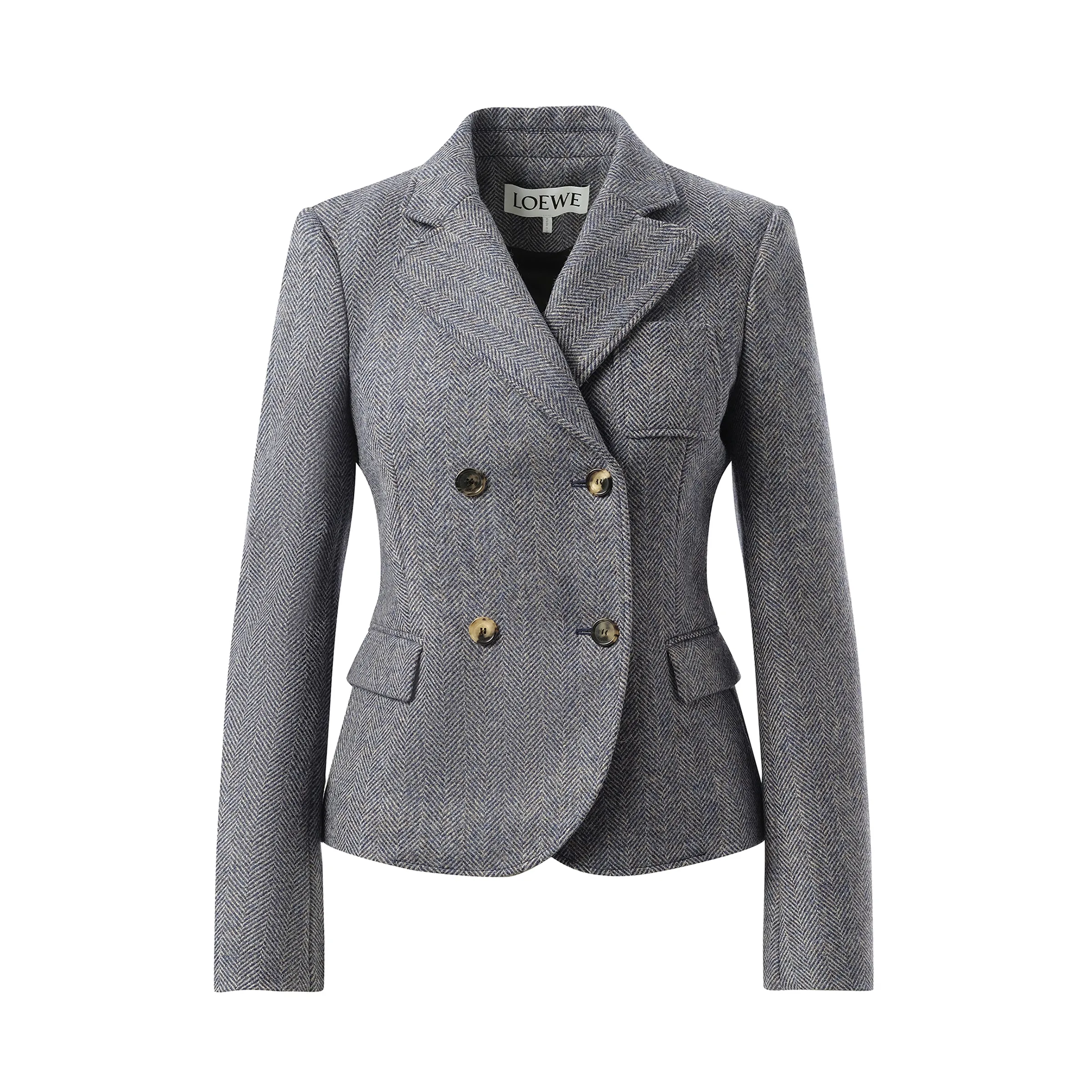 Tailored Jacket in Blue Melange sold by MARAIS product image thumbnail 2