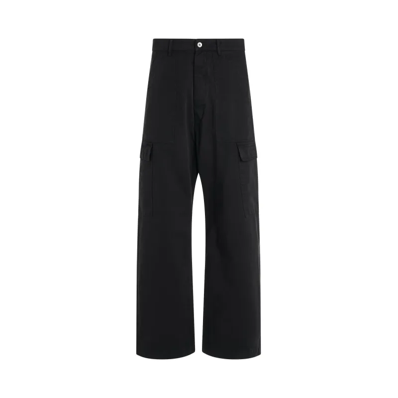 Loose Cargo Trousers in Black sold by MARAIS