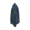 Denim x Nylon Twill Bomber Jacket in Blue sold by MARAIS