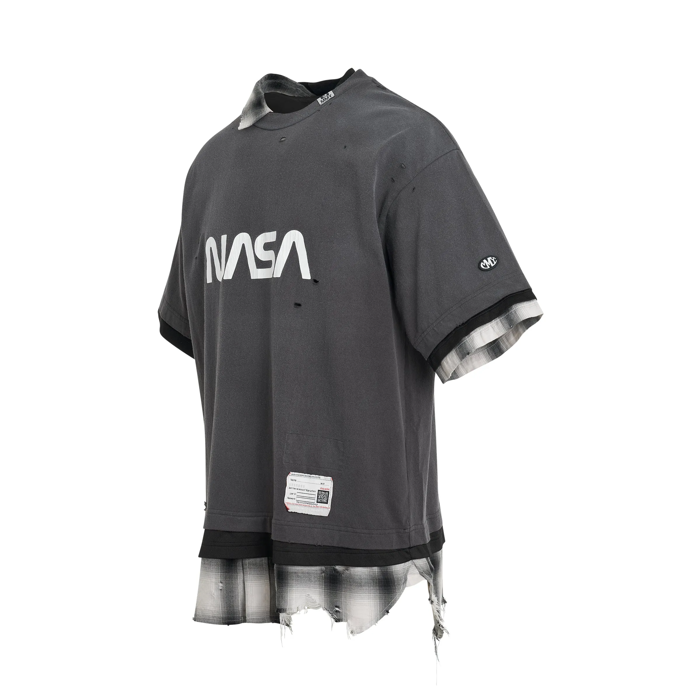 Nasa Logo Triple Layered T-Shirt in Black sold by MARAIS product image thumbnail 2