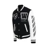 Lea Wool Varsity Jacket in Black sold by MARAIS