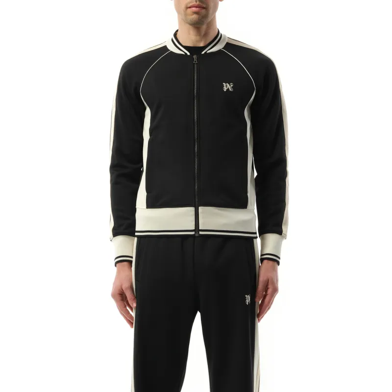 New Monogram Track Jacket in Black/Off White sold by MARAIS