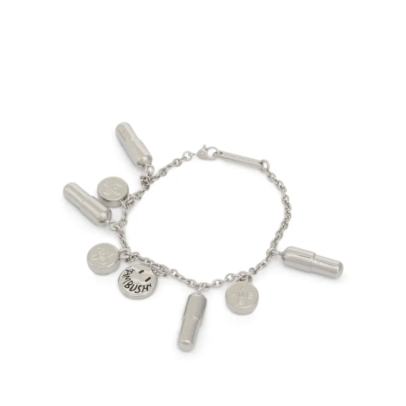 Multi Pill Charm Bracelet in Silver sold by MARAIS