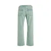 Overdye Logo Denim Pants in Mint/Off White sold by MARAIS