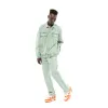 Overdye Logo Denim Pants in Mint/Off White sold by MARAIS
