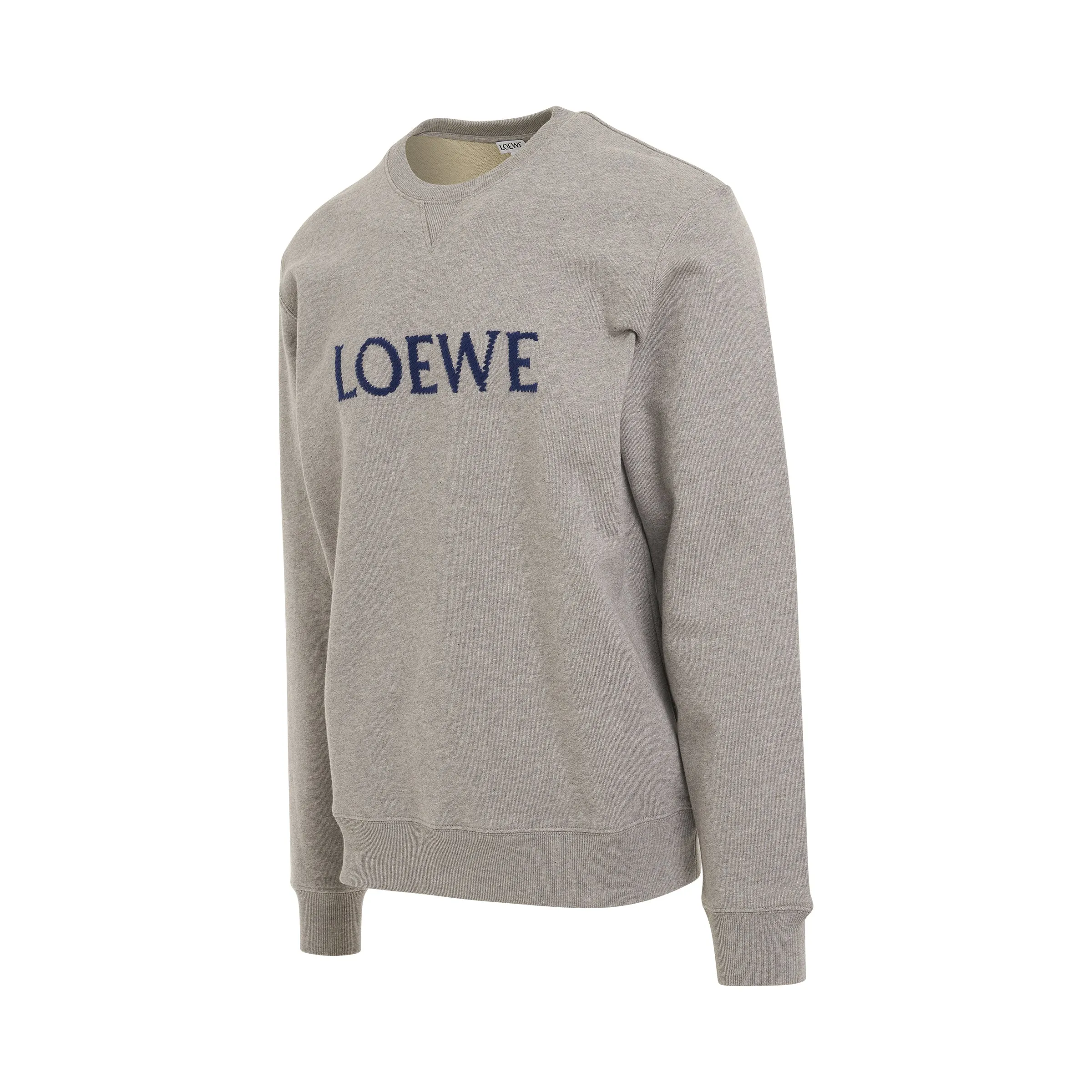 Embroidered Logo Cotton Sweatshirt in Grey sold by MARAIS product image thumbnail 2