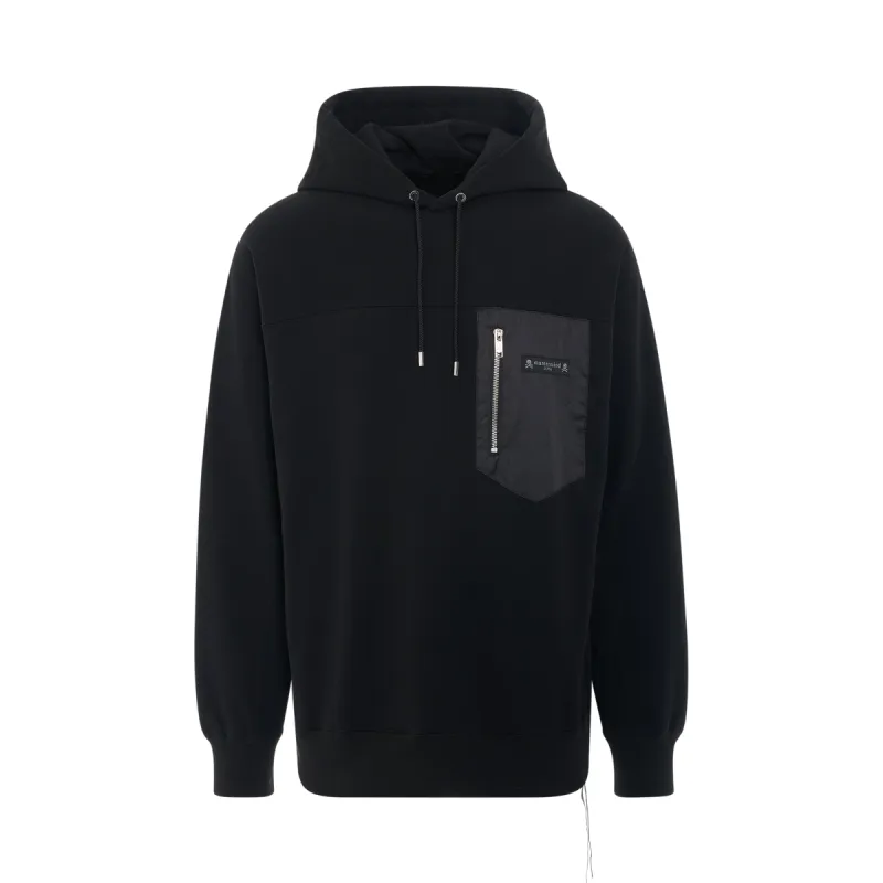 Logo Mountain Hoodie in Black sold by MARAIS