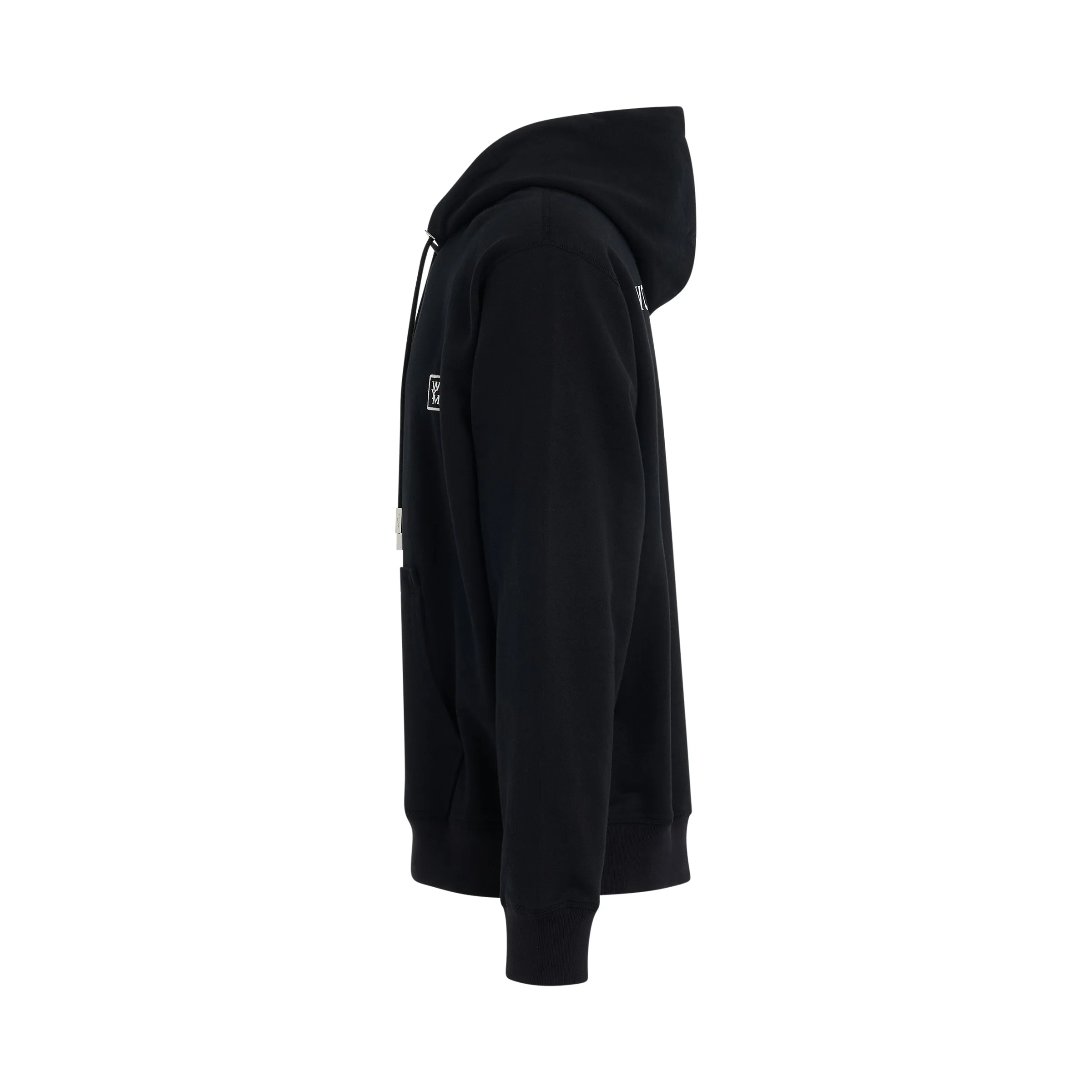 Cotton Back Logo Hooded Sweatshirt in Black sold by MARAIS product image thumbnail 3