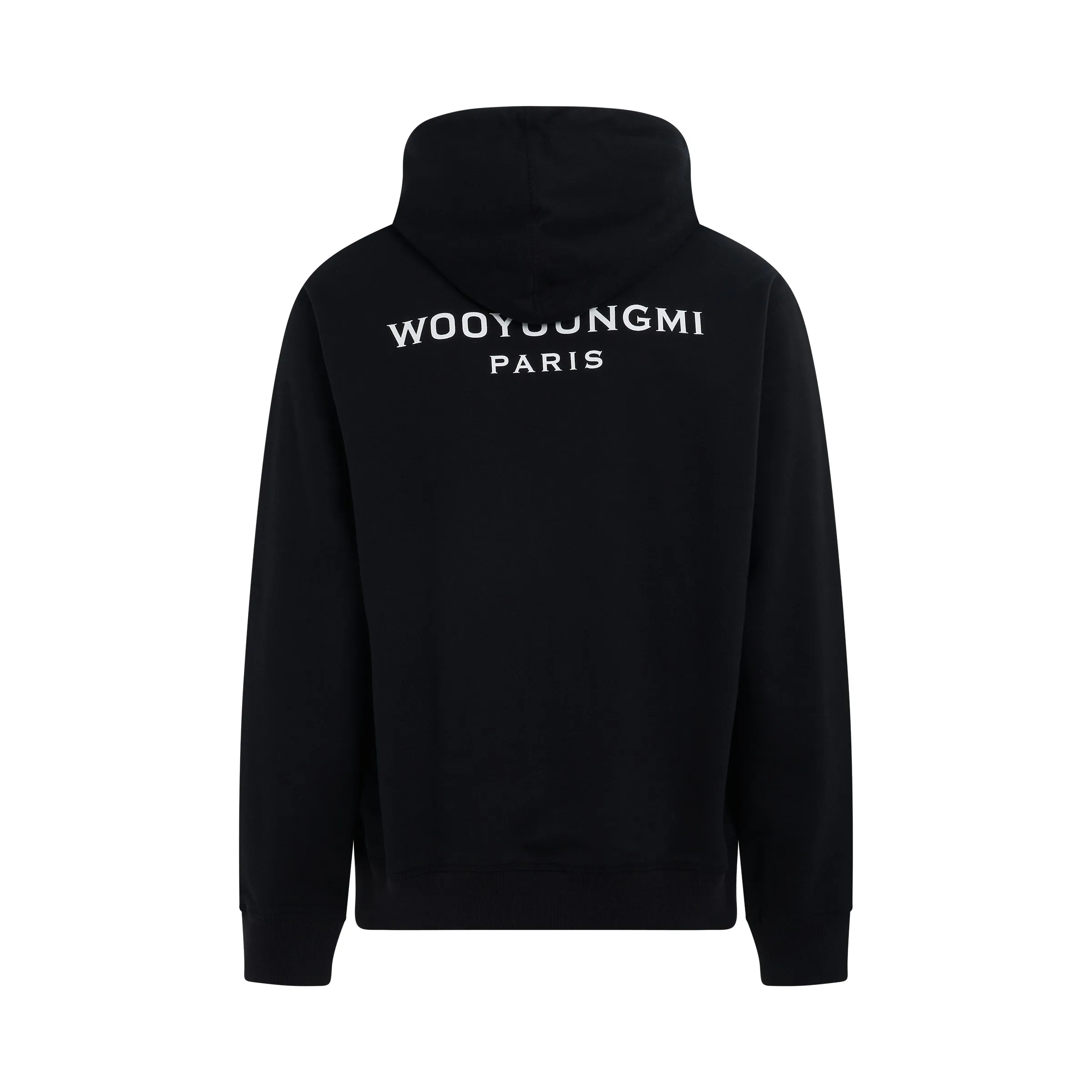 Cotton Back Logo Hooded Sweatshirt in Black sold by MARAIS product image thumbnail 4