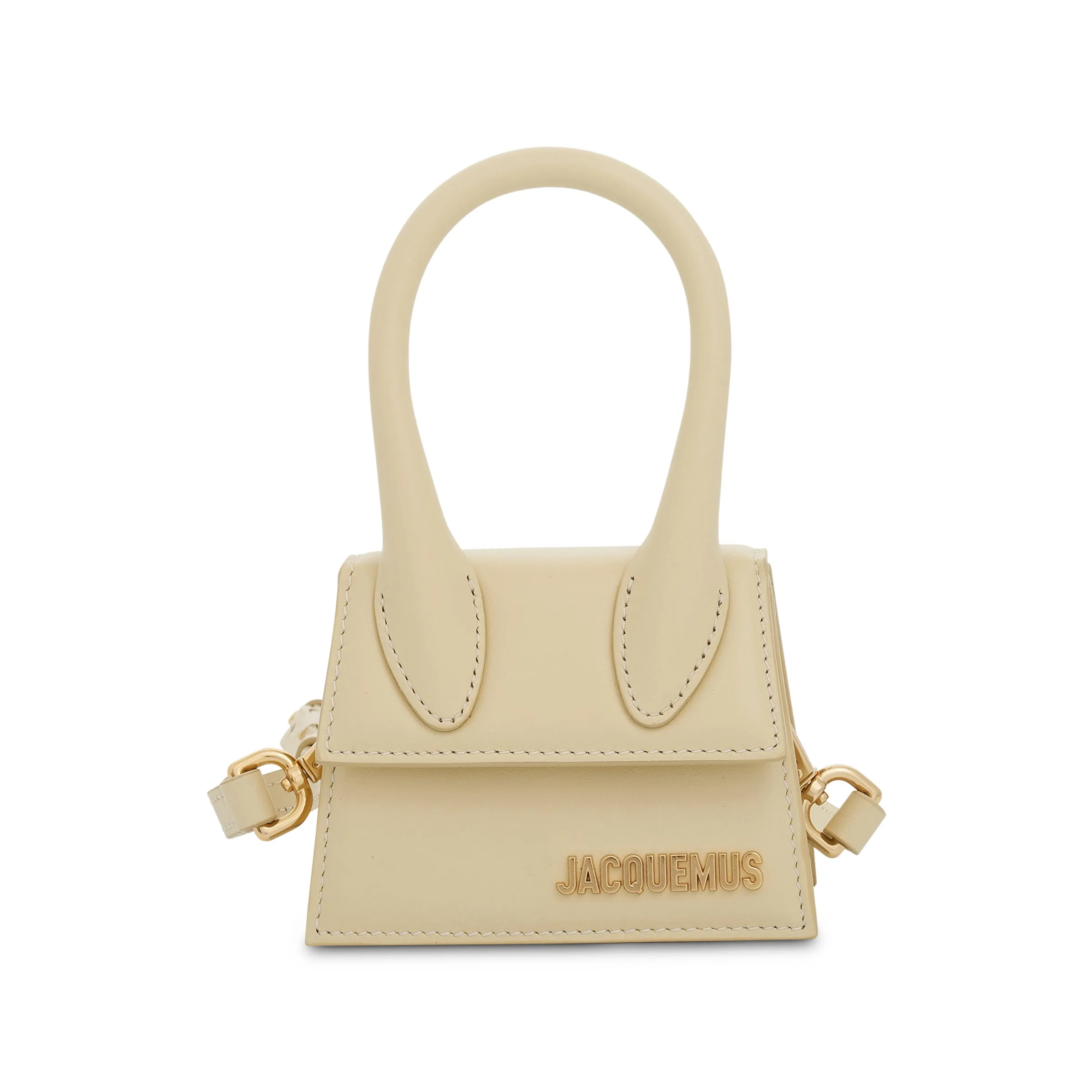 Le Chiquito Mini Leather Bag in Ivory sold by MARAIS