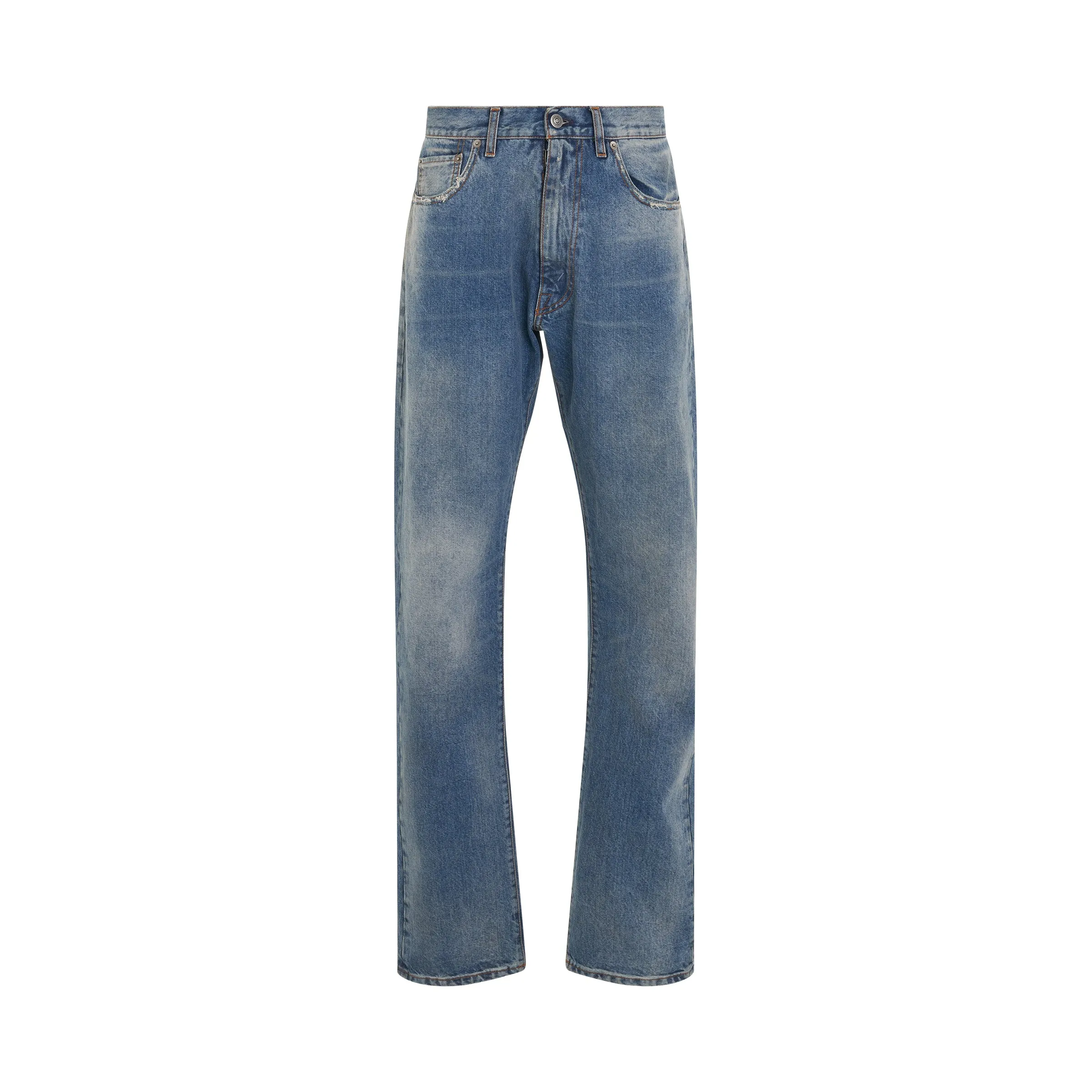 Relaxed Fit Jeans in Light Wash sold by MARAIS