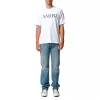 Amiri Core Logo T-Shirt in White/Black sold by MARAIS