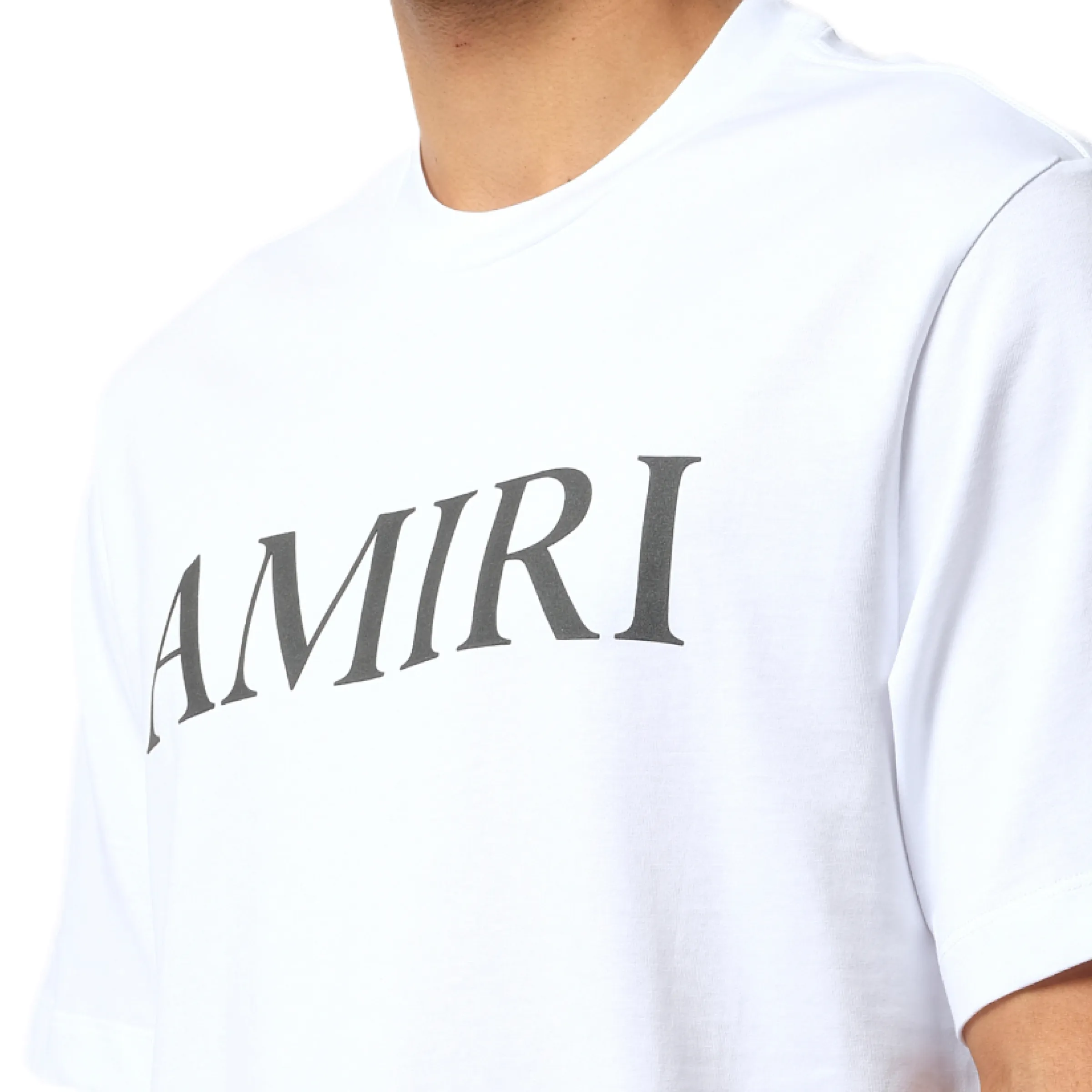 Amiri Core Logo T-Shirt in White/Black sold by MARAIS product image thumbnail 3