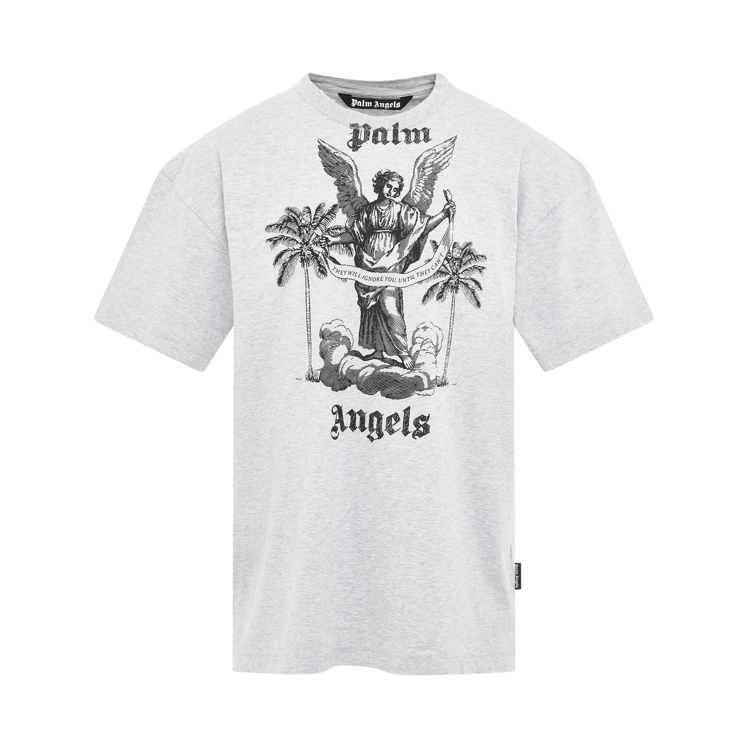 University Slogan T-Shirt in Grey Black sold by MARAIS