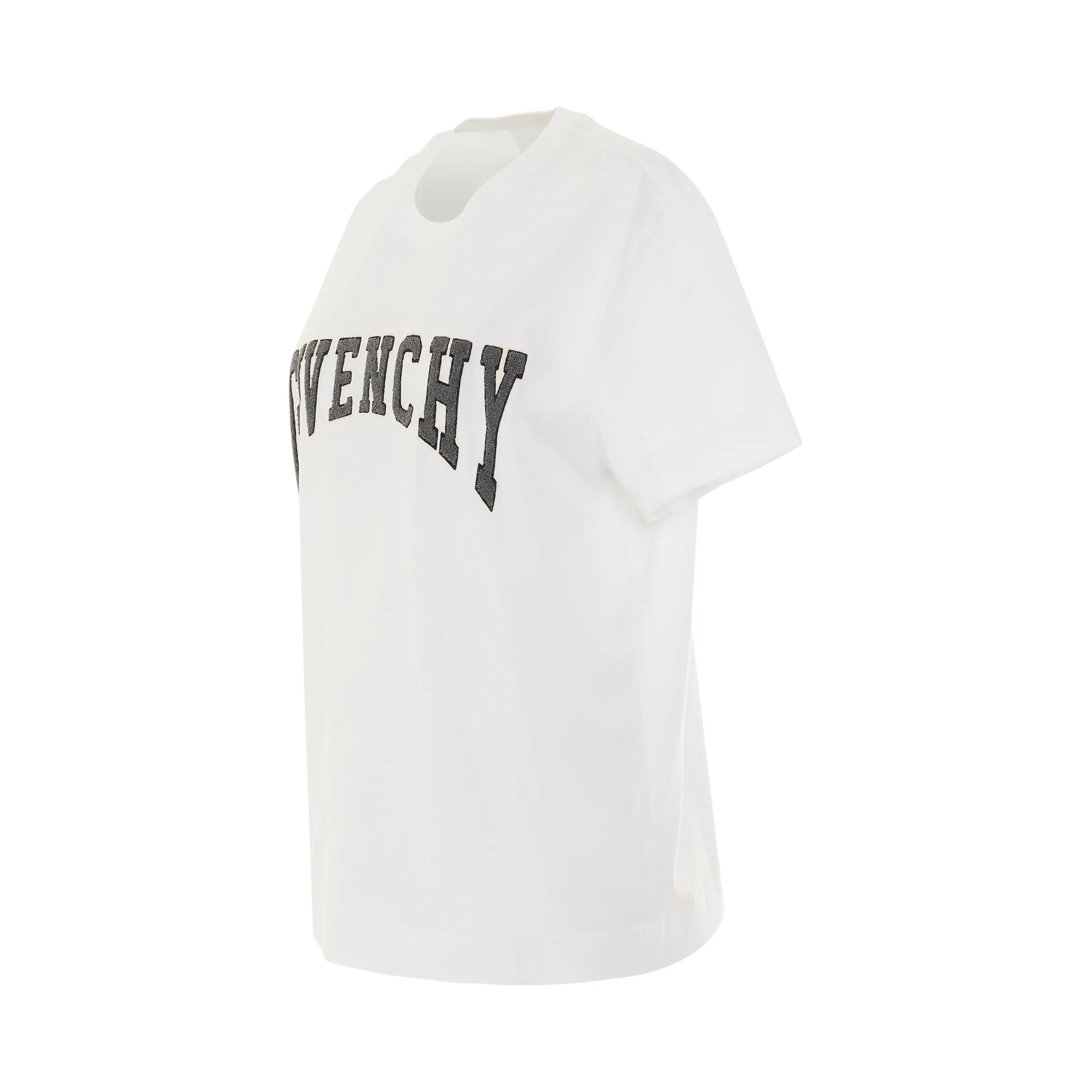College Logo Print T-Shirt in White sold by MARAIS product image thumbnail 2