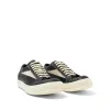Full Grain Calf Leather Vintage Sneaker in Black/Milk sold by MARAIS