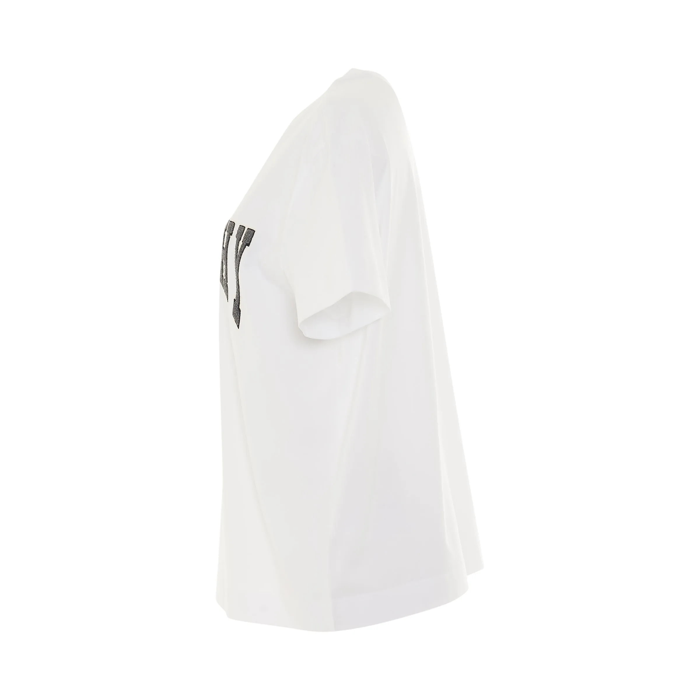 College Logo Print T-Shirt in White sold by MARAIS product image thumbnail 3