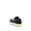 Full Grain Calf Leather Vintage Sneaker in Black/Milk sold by MARAIS