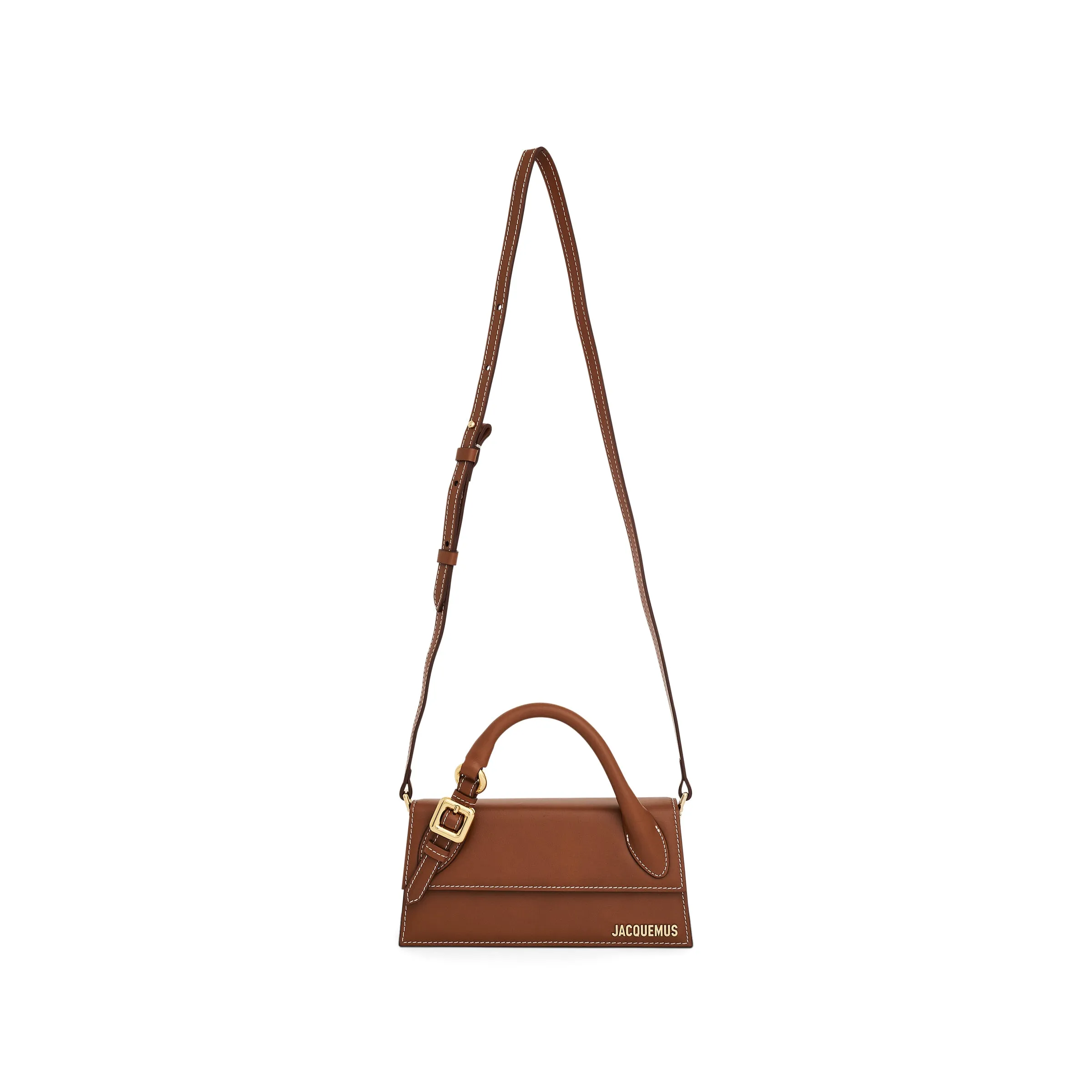 Le Chiquito Long Boucle Leather Bag in Light Brown 2 sold by MARAIS