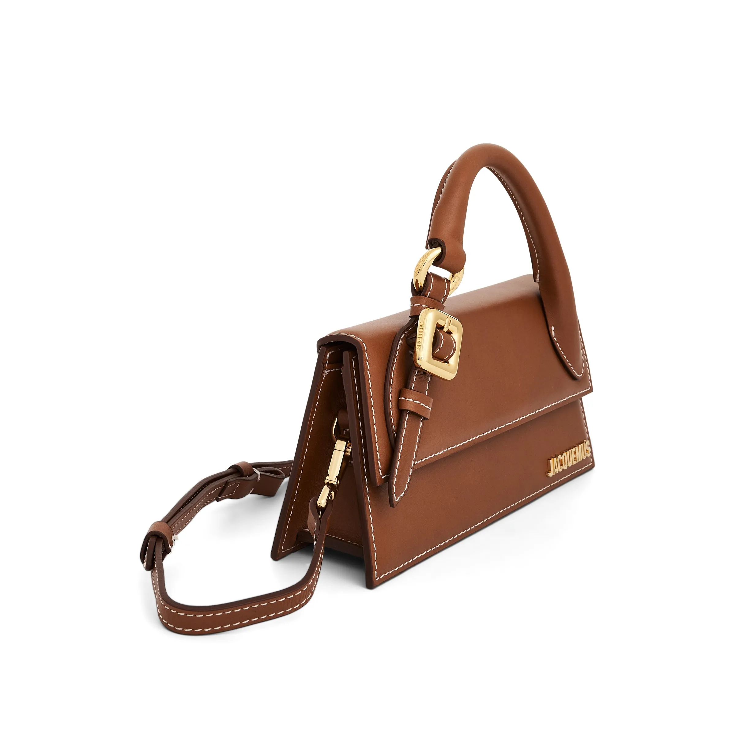 Le Chiquito Long Boucle Leather Bag in Light Brown 2 sold by MARAIS product image thumbnail 3