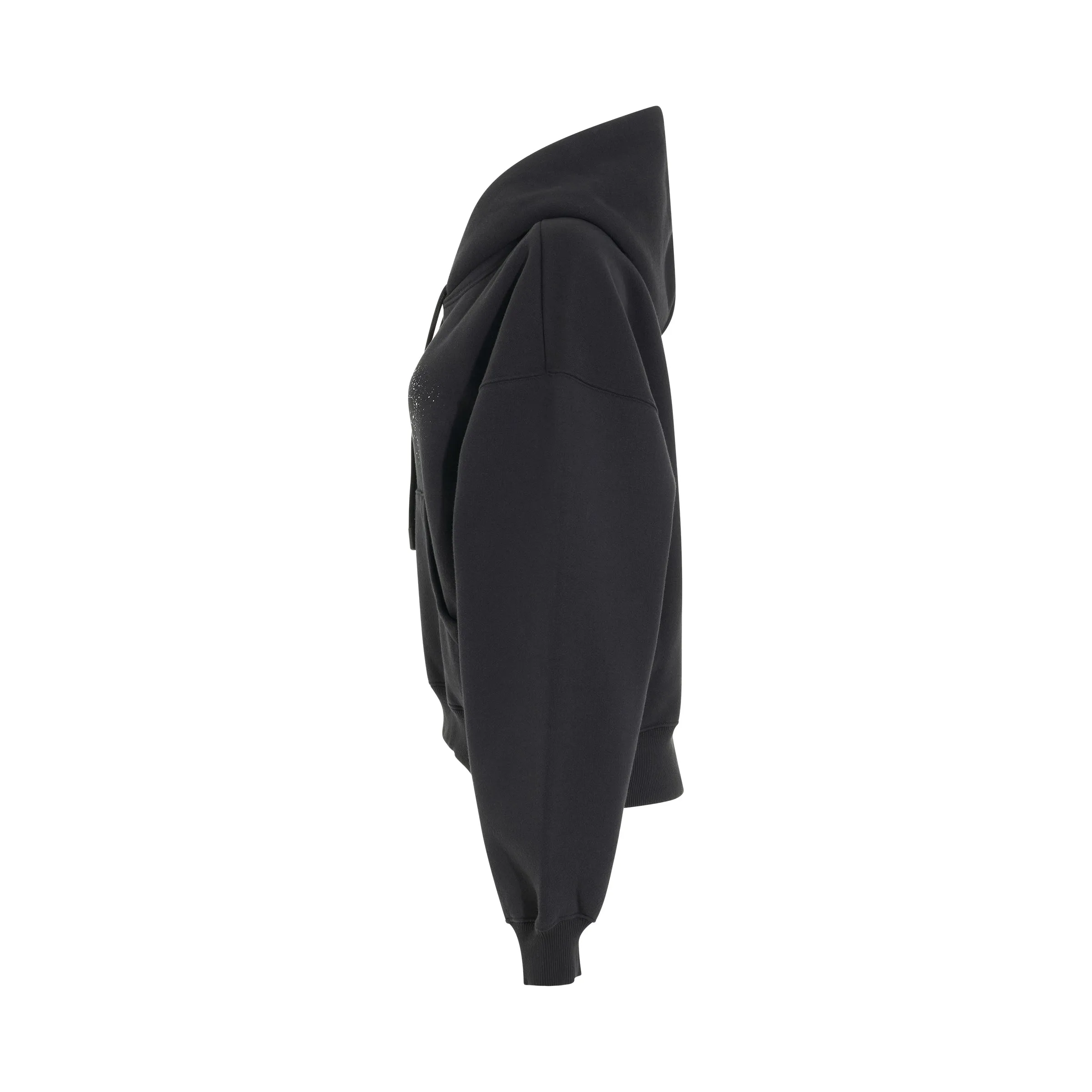 Logo Stencil Oversize Hoodie in Black sold by MARAIS product image thumbnail 3