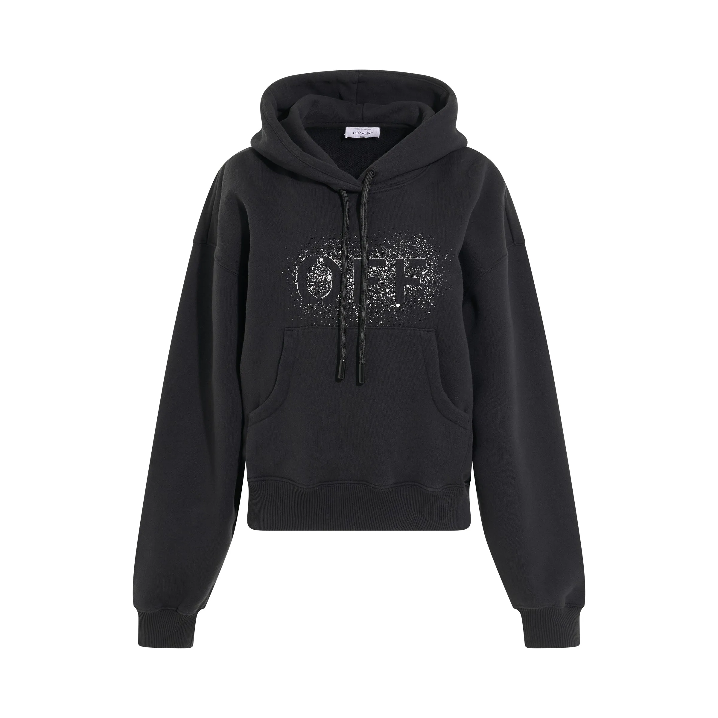 Logo Stencil Oversize Hoodie in Black sold by MARAIS