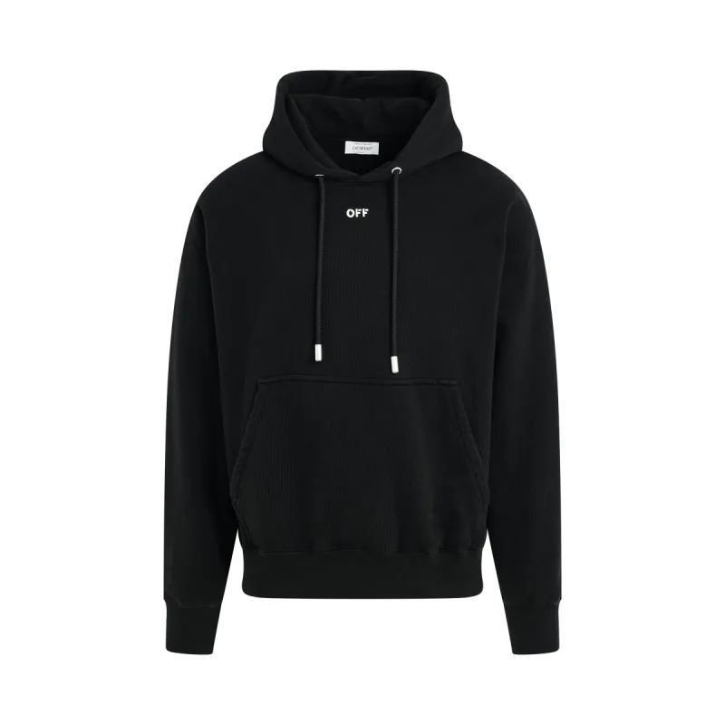 Arrow Embroidered Skate Hoodie in Black/White sold by MARAIS