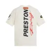 Preston Racing Short Sleeve T-Shirt in White/Black sold by MARAIS