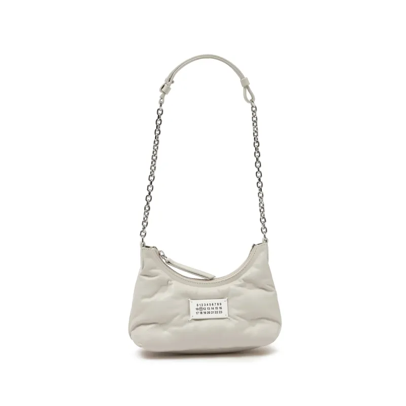Micro Glam Slam Hobo Bag in Greige sold by MARAIS