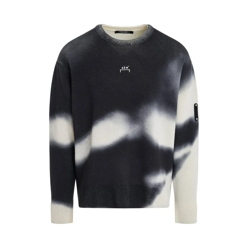 Gradient Knit Sweater in Black sold by MARAIS