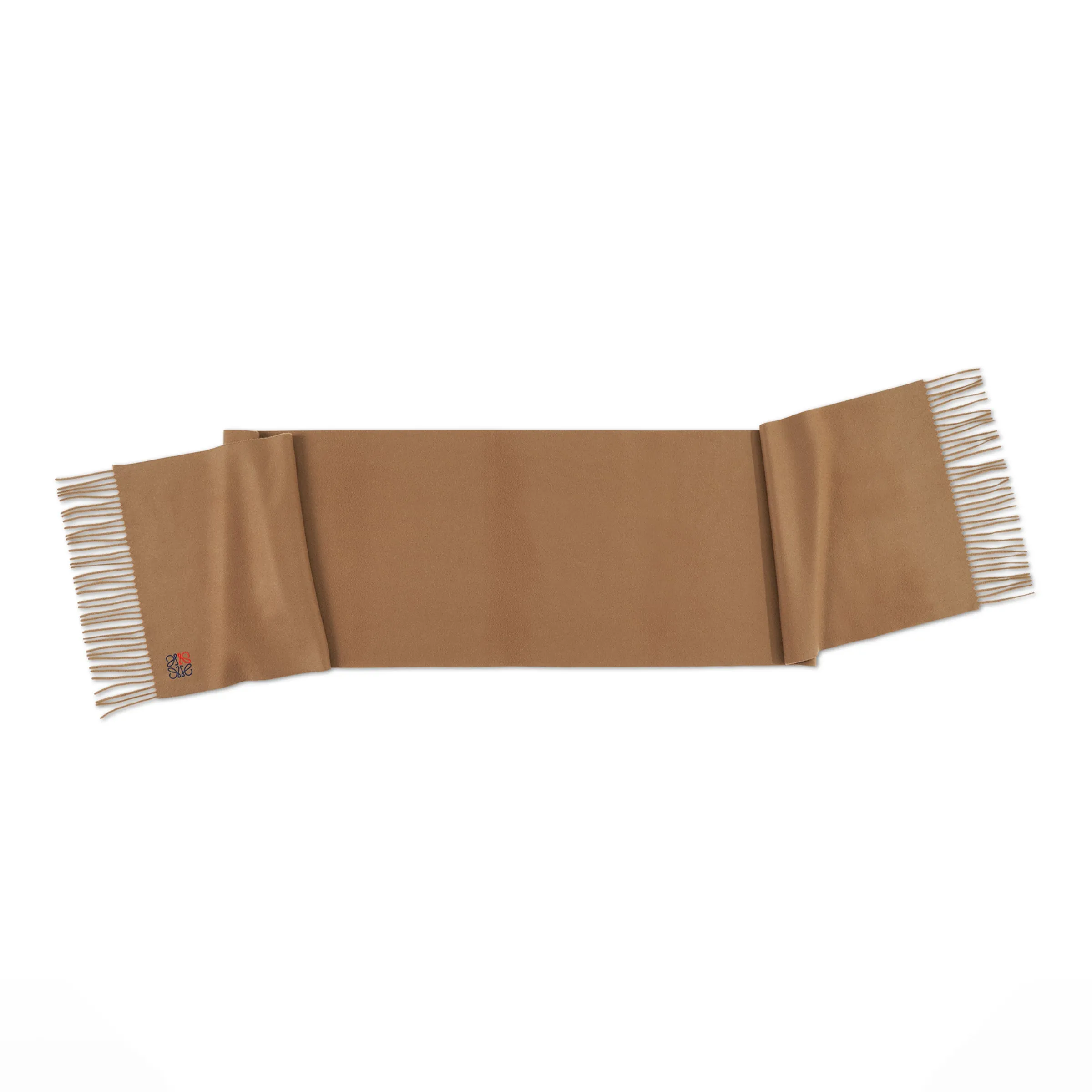 Cashmere Anagram Scarf in Camel sold by MARAIS product image thumbnail 2
