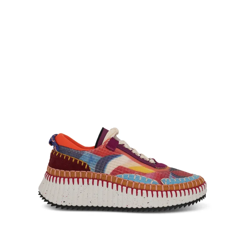 Nano Sneaker in Multicolour Red made by MARAIS