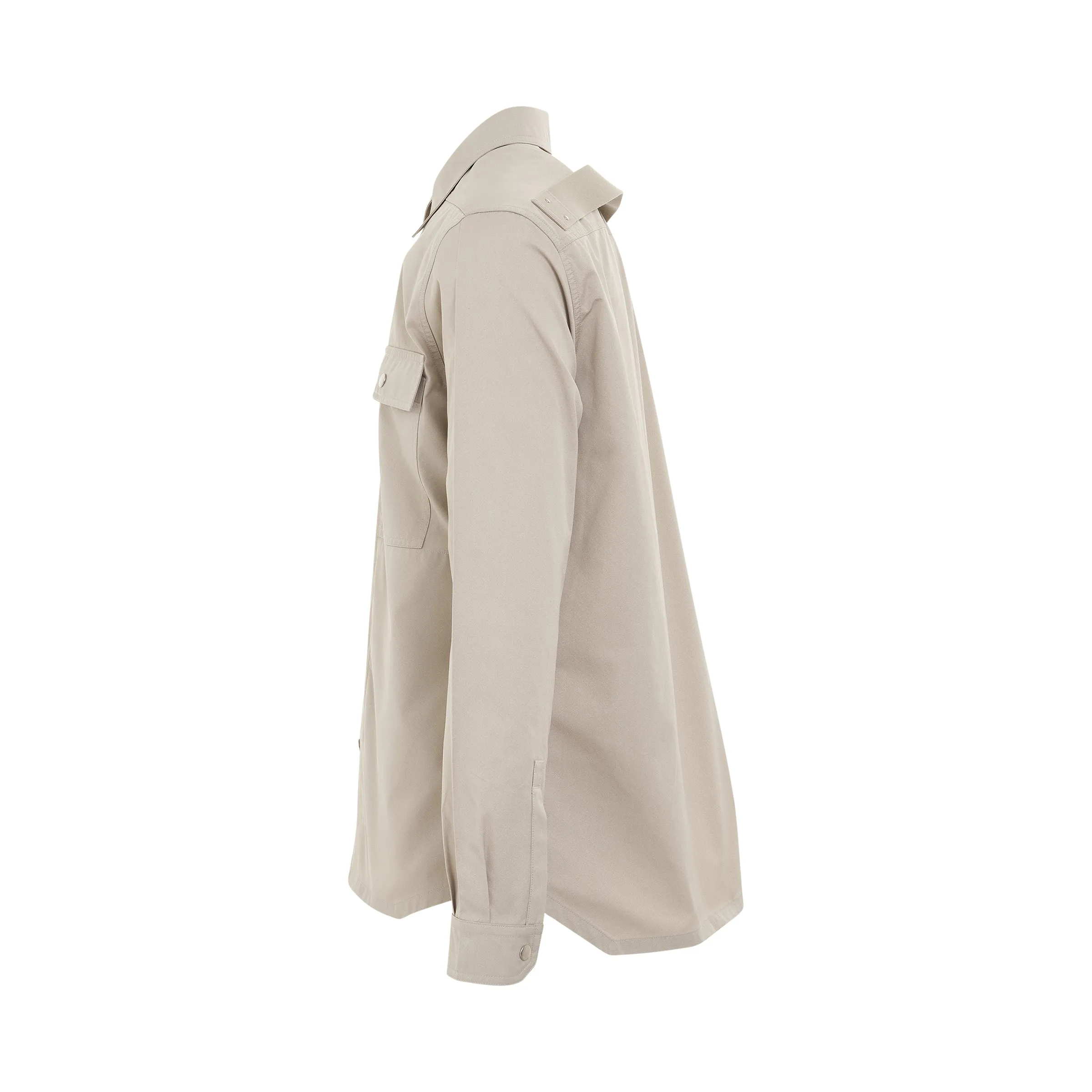 Woven Outershirt Jacket in Pearl sold by MARAIS product image thumbnail 3