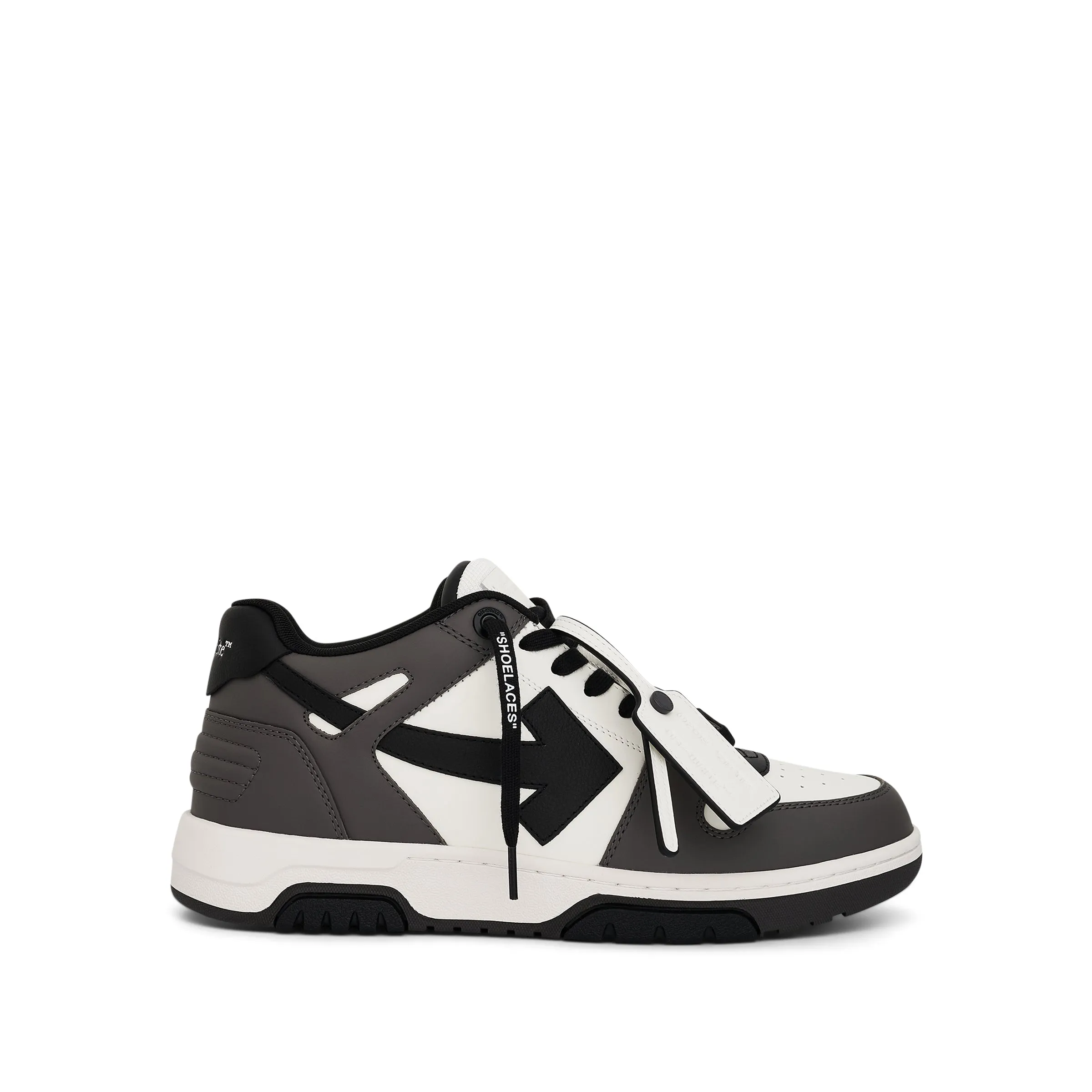 Out of Office Calf Leather Sneaker Dark Grey/Black sold by MARAIS