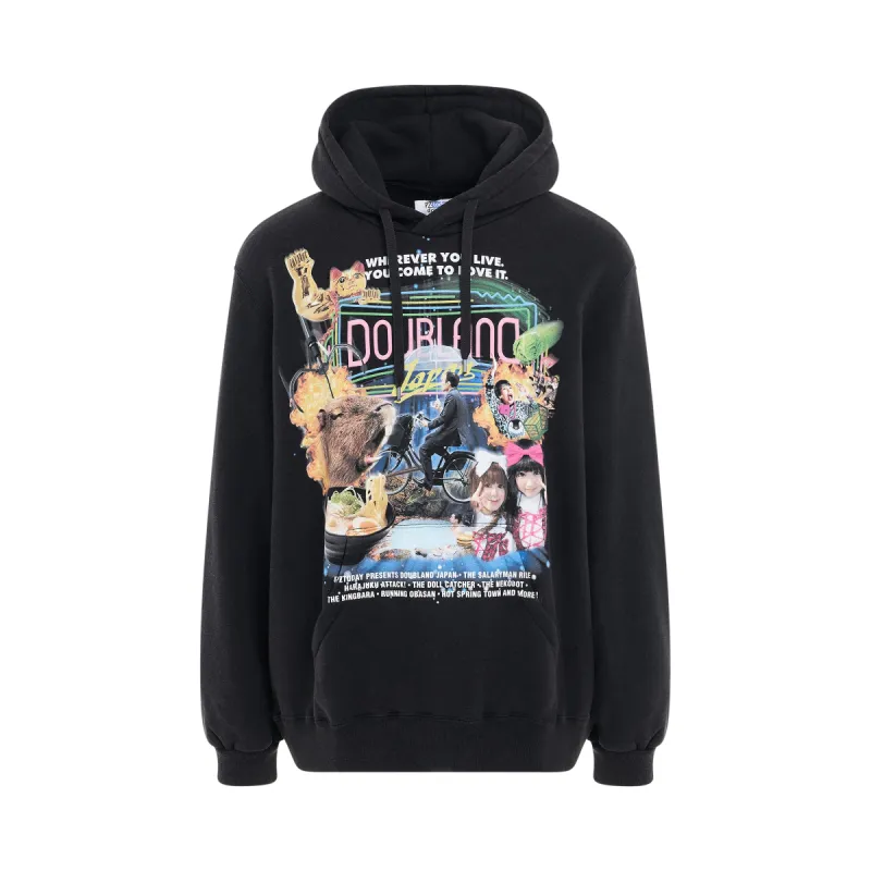 DOUBLET x PZ Today Hoodie in Black sold by MARAIS