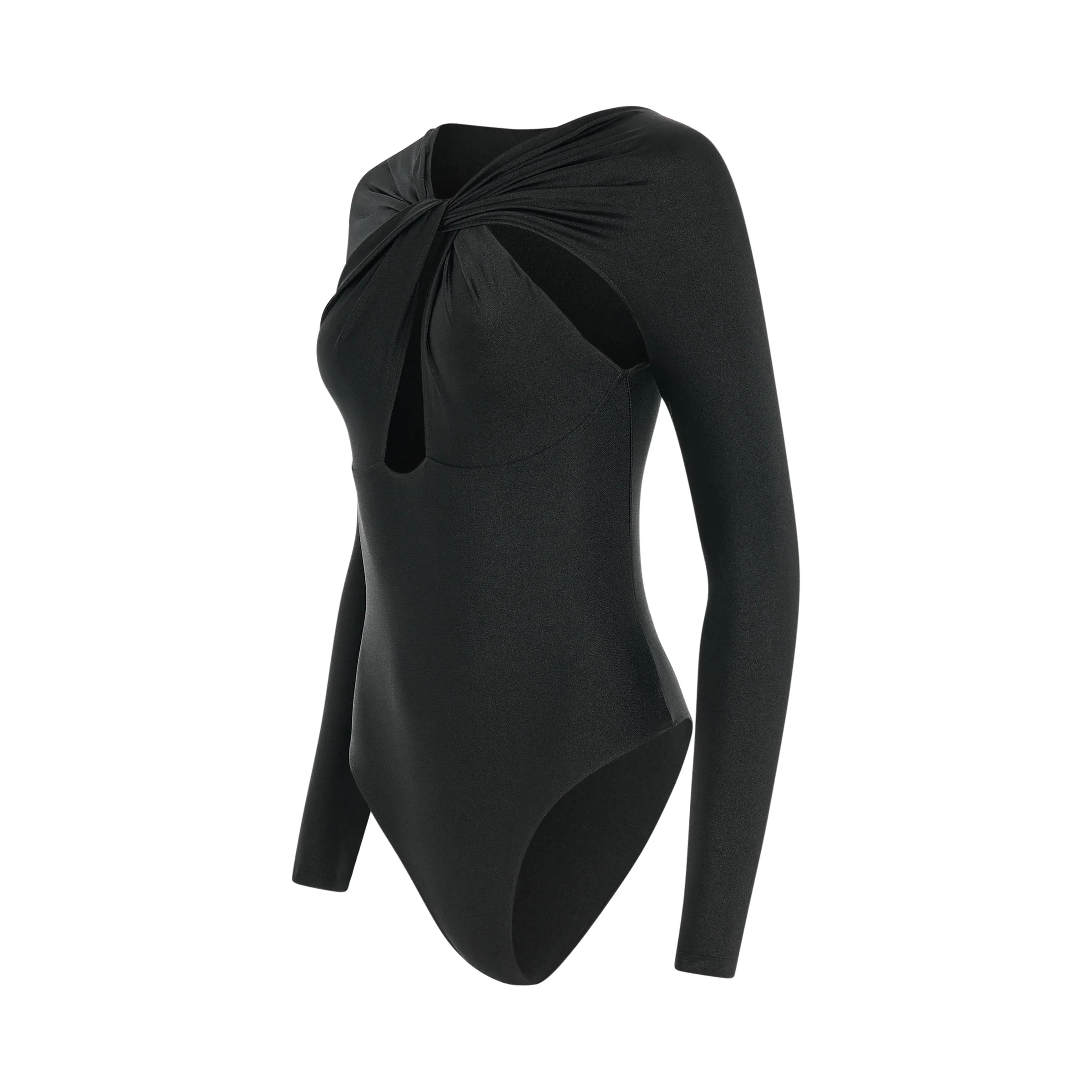Twisted Cut-Out Bodysuit in Black sold by MARAIS product image thumbnail 2