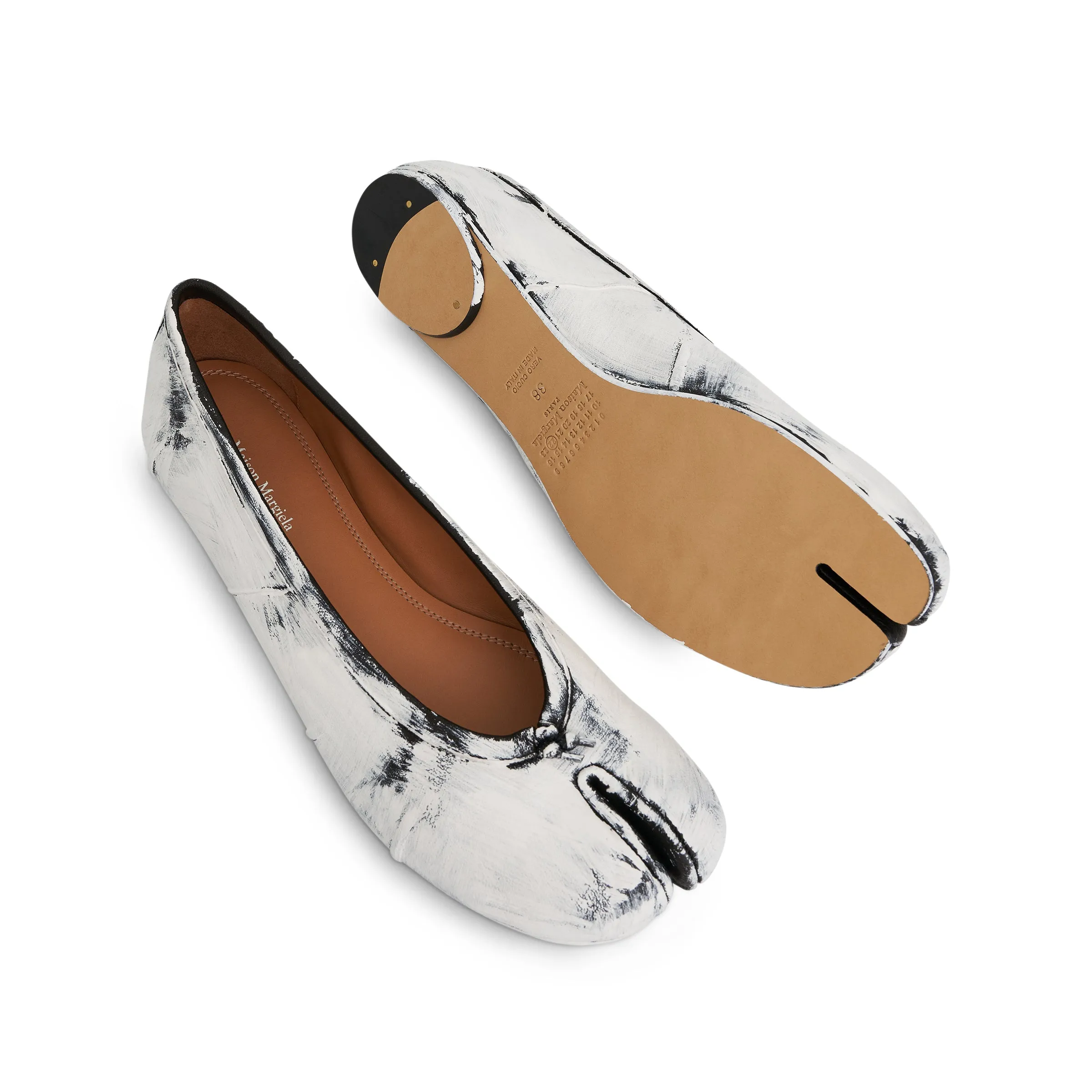 New Tabi Ballerina Shoes in Black/White sold by MARAIS product image thumbnail 4