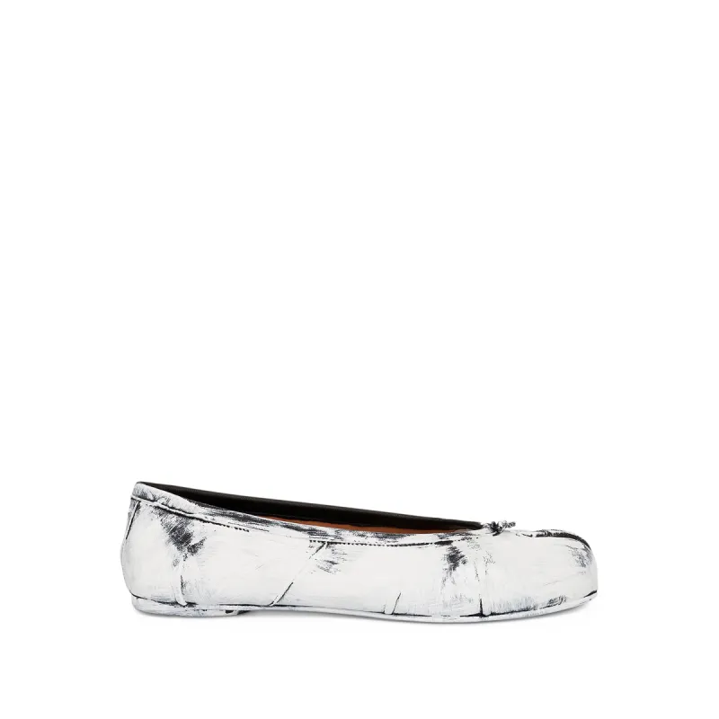 New Tabi Ballerina Shoes in Black/White sold by MARAIS